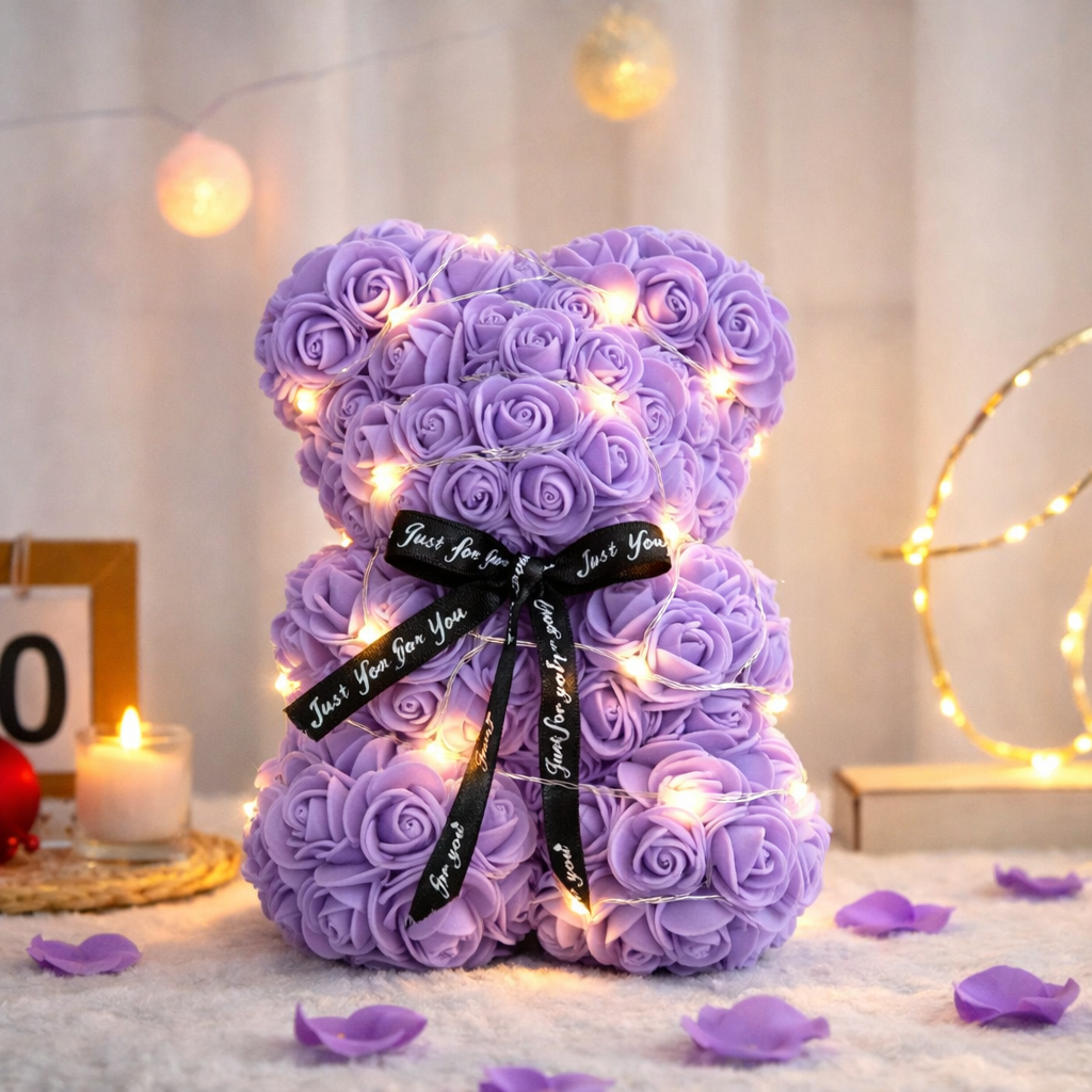 Luxury Eternal Rose Teddy Bear – Romantic Gift for Special Occasions