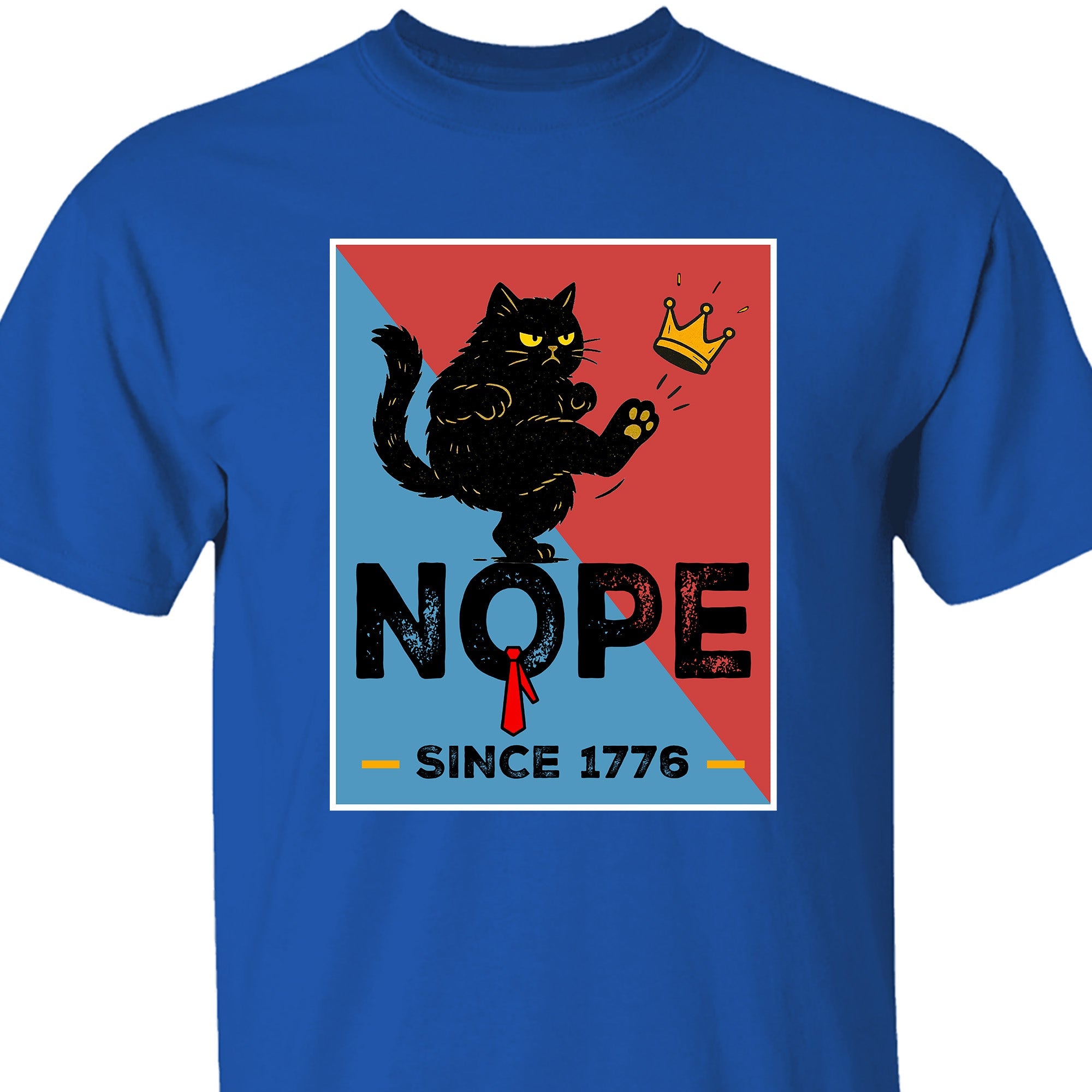 No Kings in America Black Cat Shirt, Anti-Trump Protest Shirt, Patriotic Democracy Shirt, No Kings in America, Not my President Shirt 682481