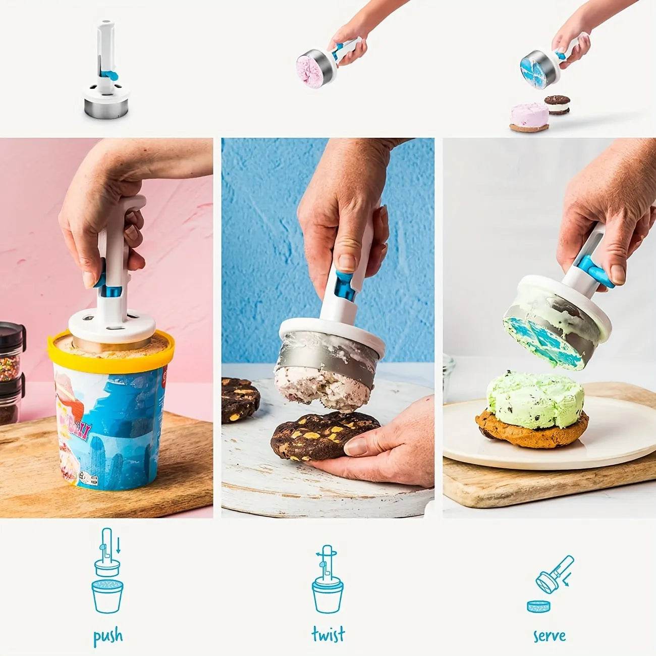 Scoop & Serve: Easy Release Sandwich Cookie Scoop - CartRare