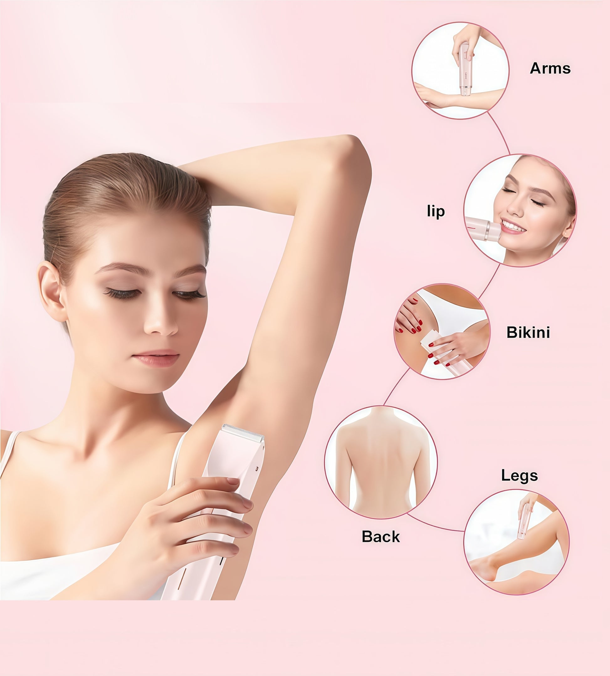 2-in-1 Bikini & Facial Trimmer for Women - CartRare