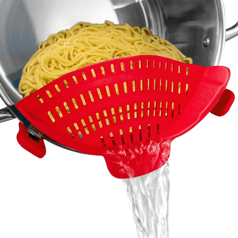 Adjustable Clip-On Strainer for Pots, Pans & Bowls – 1pc Kitchen Pot Strainer - CartRare