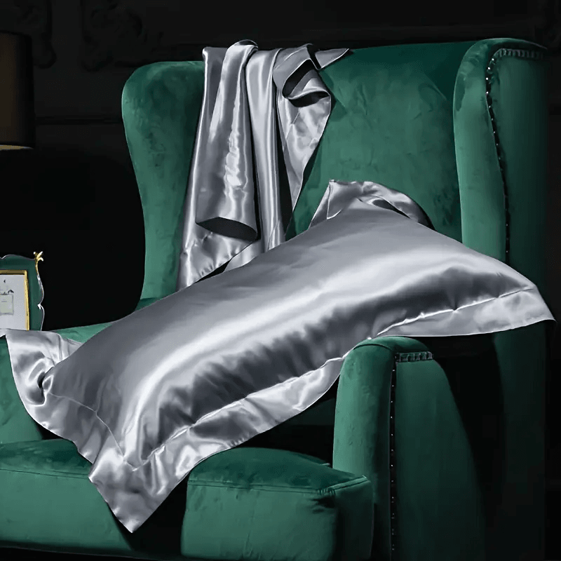 2 Pack Satin Silk Pillowcases for Hair & Skin – Soft, Smooth, Cooling Pillow Covers (Queen Size) - CartRare