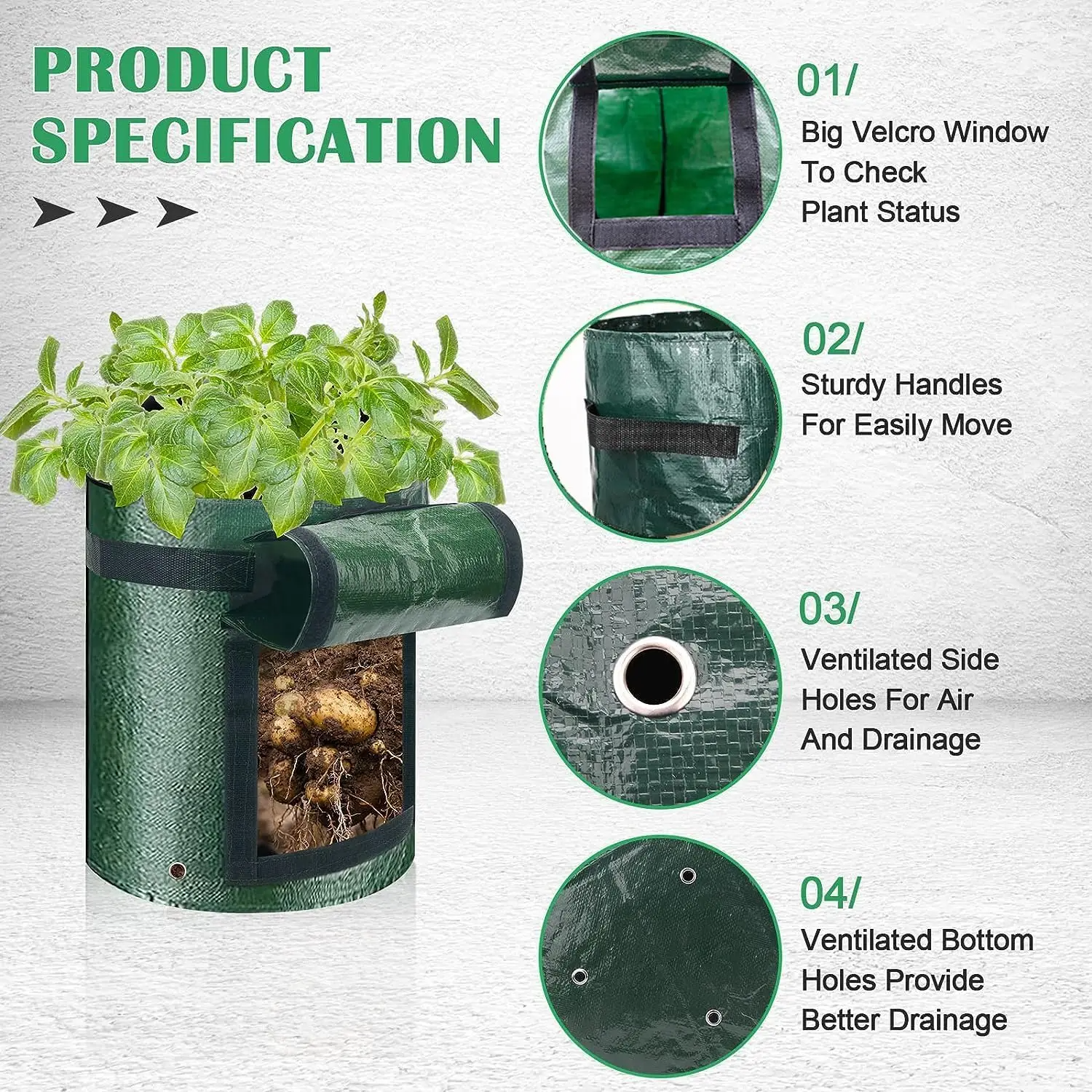 1 PCS Vegetable Grow Bag Planting Bags