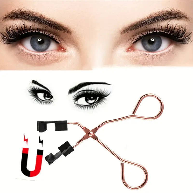 Magnetic 8Pcs Reusable Eyelashes with Applicator – No Glue, 5 Magnet Natural Look Lashes - CartRare