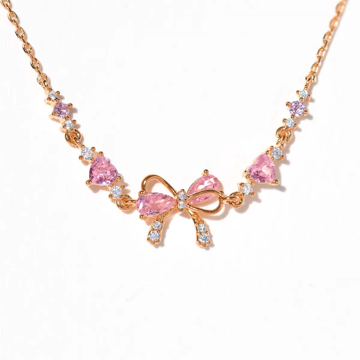 Elegant Zircon Bow Chain Bracelet for Women and Girls – Sweet, Shiny, Stylish Jewelry Gift - CartRare