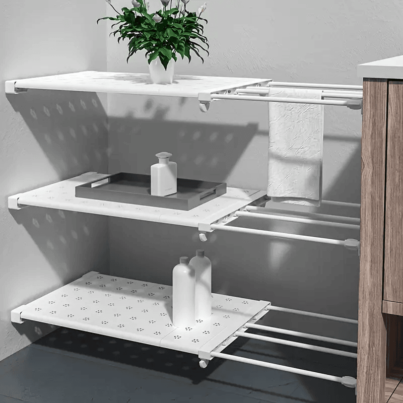 Space-Saving Shelf Rack – Double Your Closet Space in Seconds! - CartRare