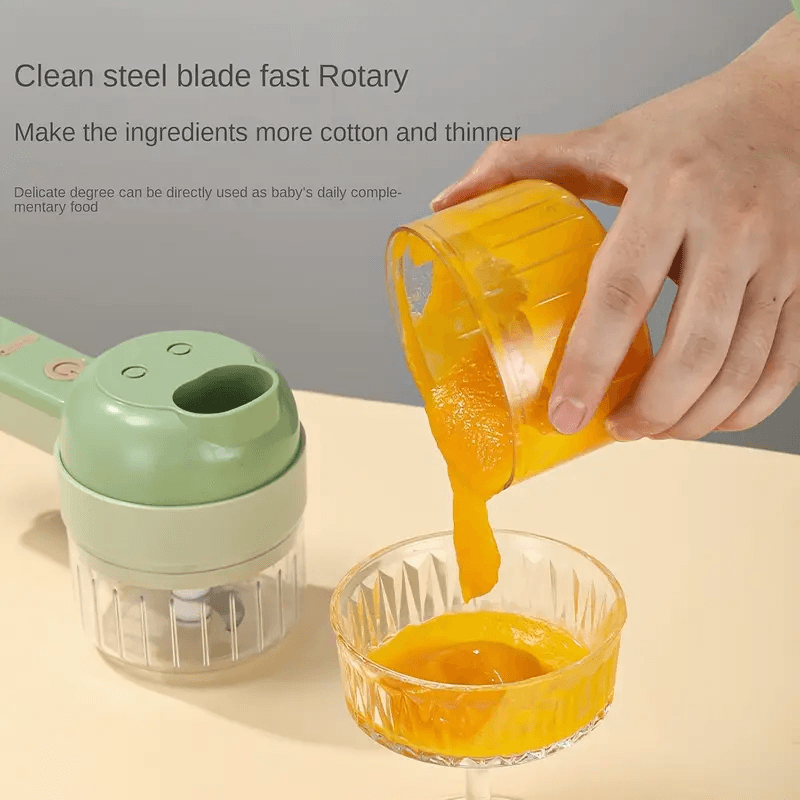 4 In 1 Handheld Electric Vegetable Cutter - CartRare