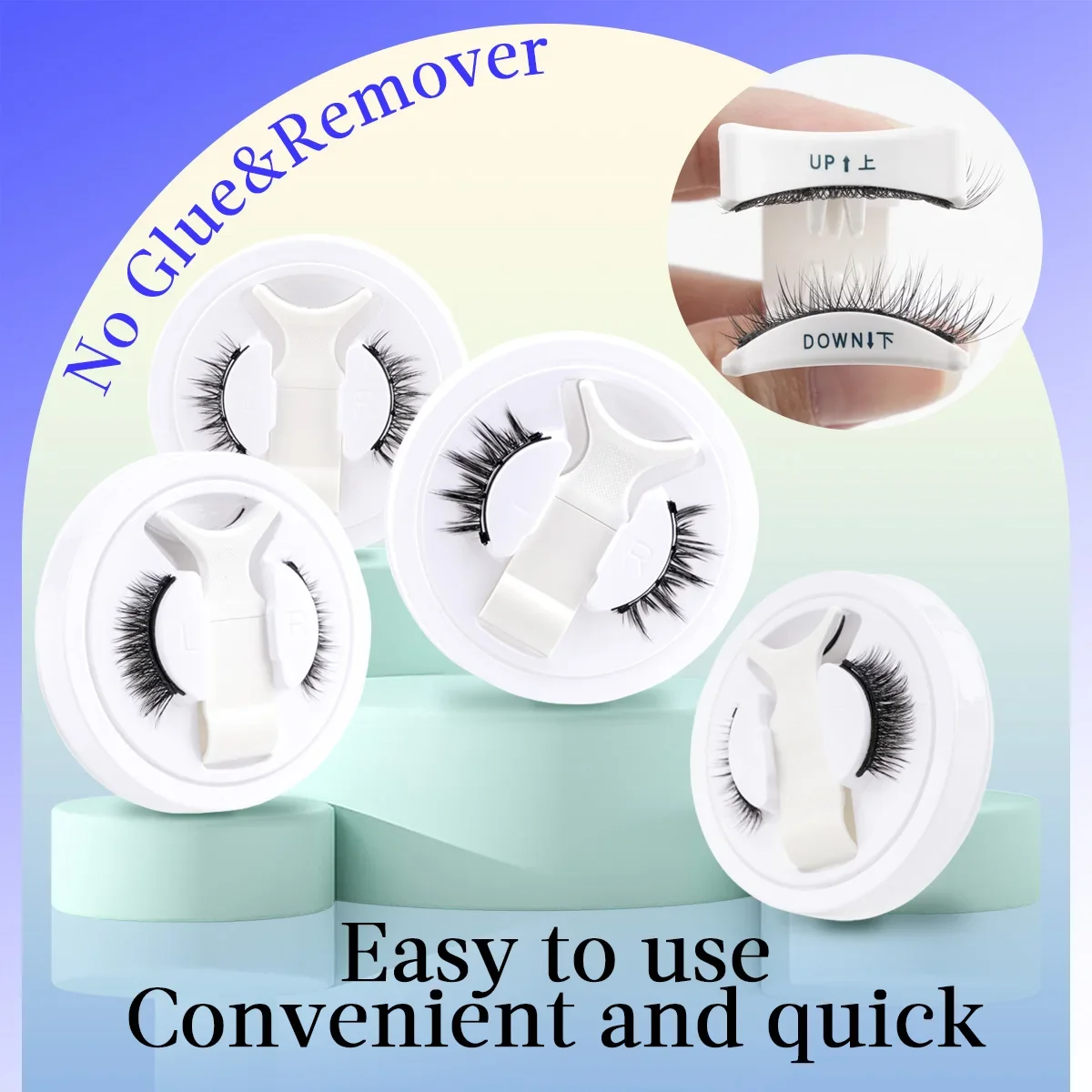 Reusable Magnetic Eyelashes Set Mink Lashes with Tweezers - CartRare