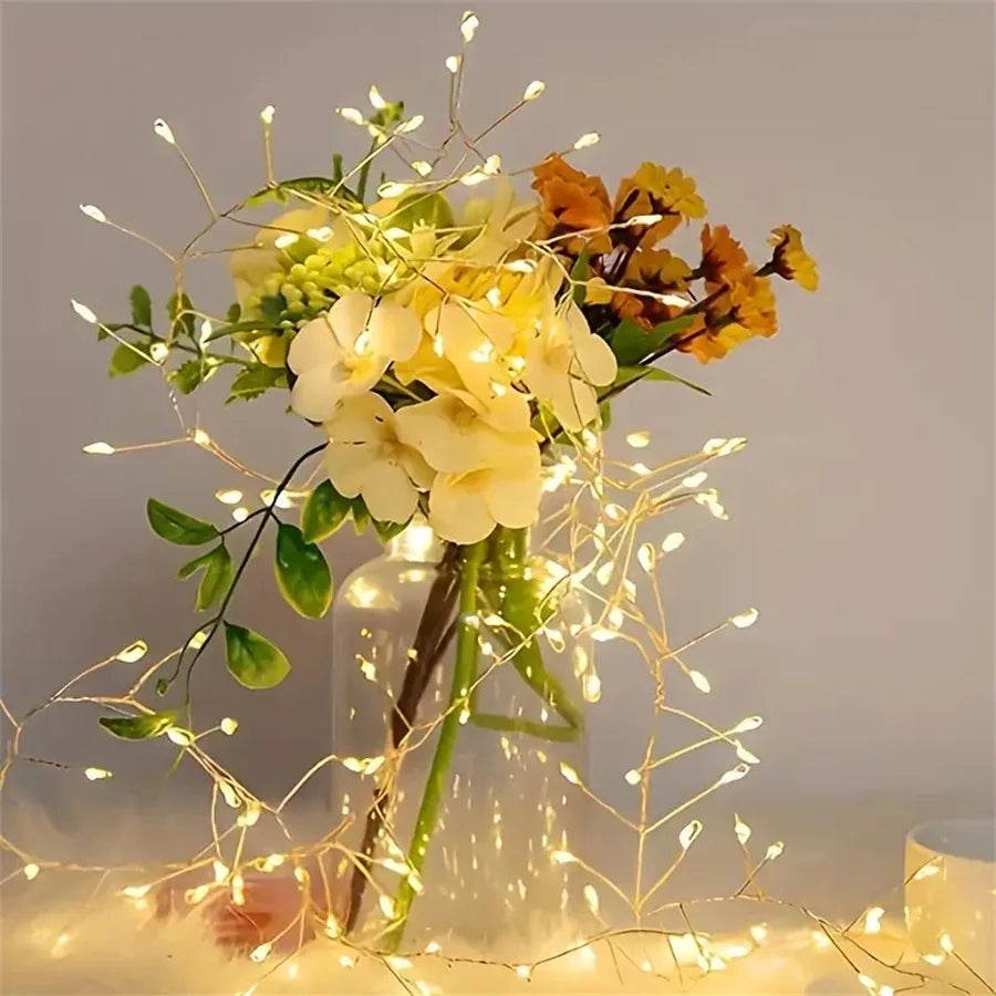 Glow Festive: Copper Wire LED Firecracker String - CartRare