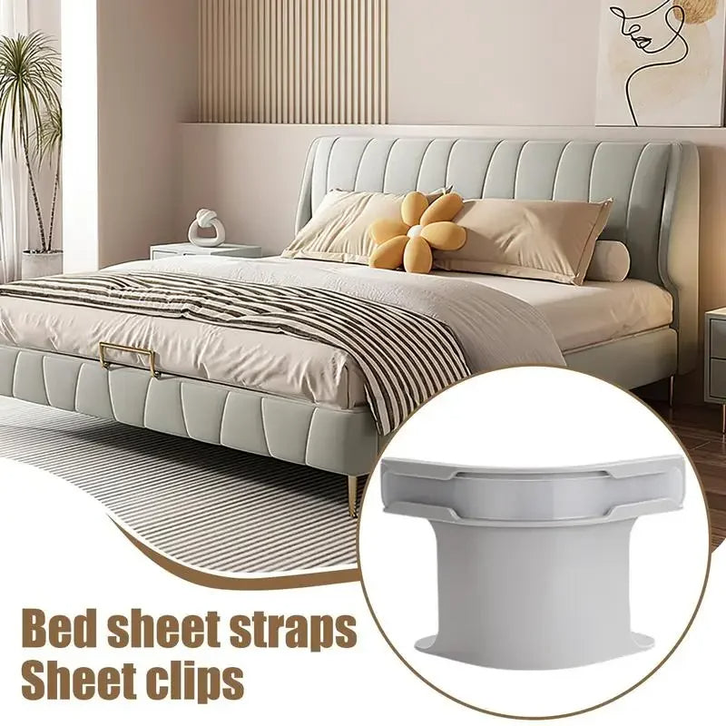 4pcs Invisible Non-Slip Bed Sheet Grippers – Secure Fasteners for Sheet Corners - CartRare