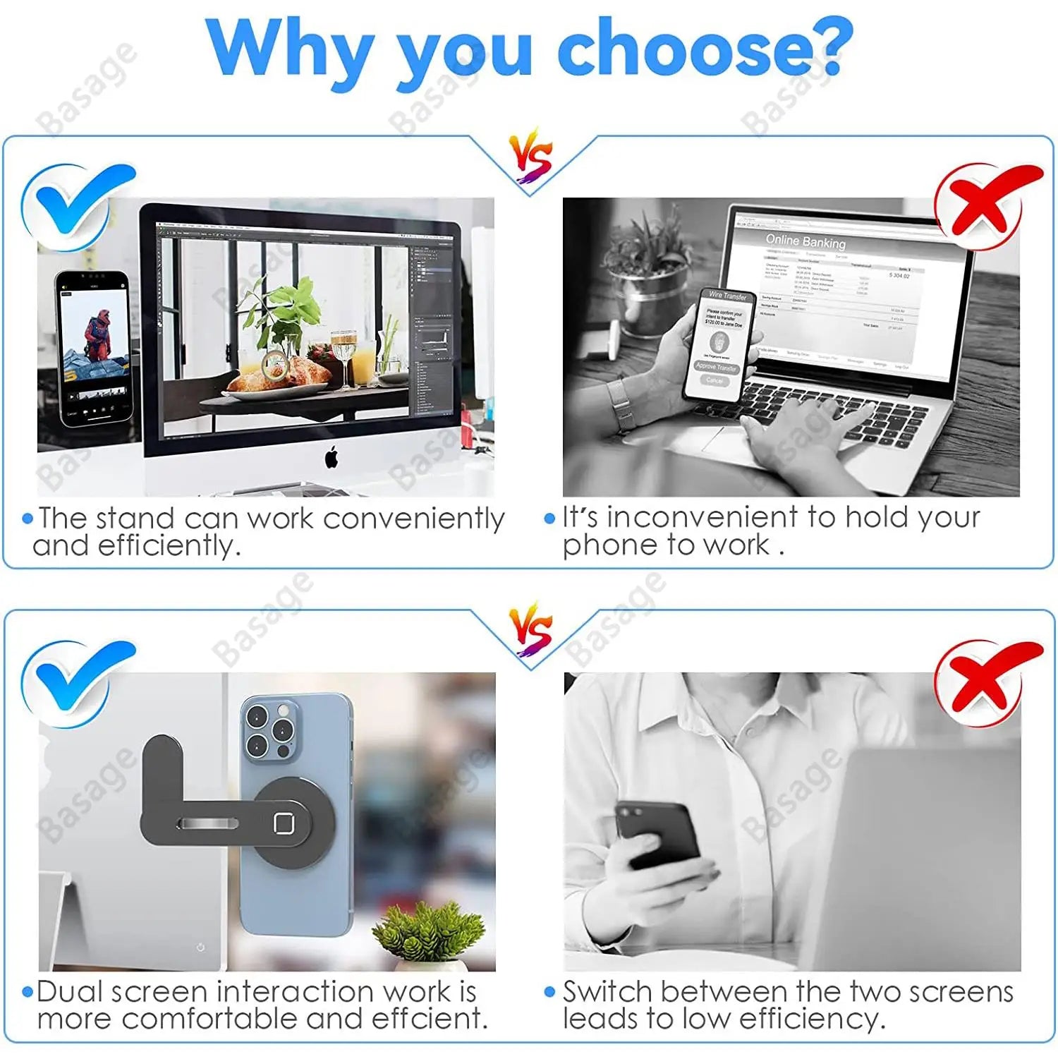 Foldable Magnetic Laptop Phone Holder – Aluminum Side Mount Clip - CartRare