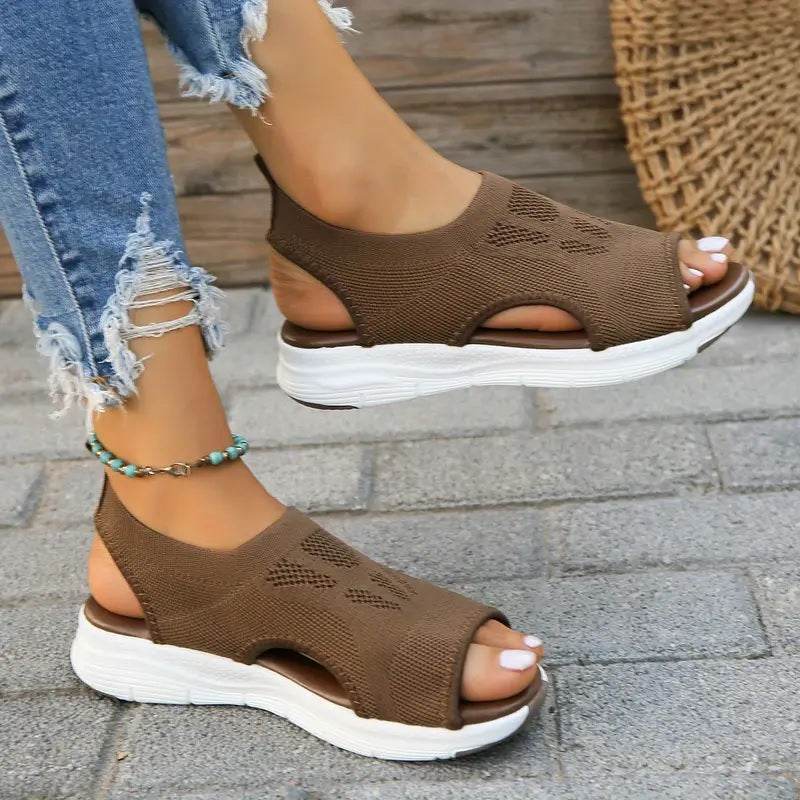 Women’s Orthopedic Mesh Slingback Sport Washable Sandals – Breathable Thick Sole Comfort Shoes - CartRare