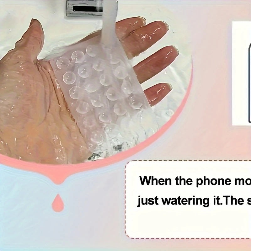 2pcs Double-Sided Silicone Phone Wall Mount with Suction Grip - CartRare