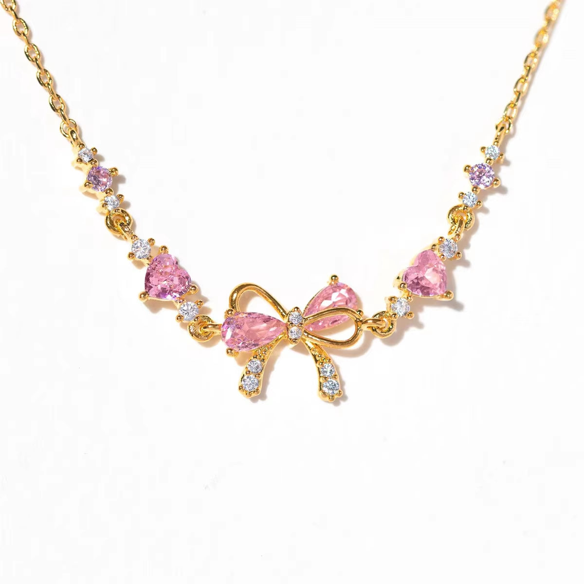 Elegant Zircon Bow Chain Bracelet for Women and Girls – Sweet, Shiny, Stylish Jewelry Gift - CartRare