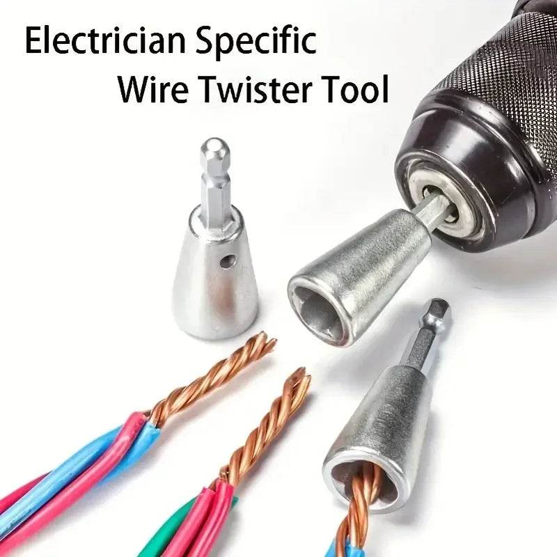 1PC Wire Twisting Tool – Quick Twister Electrician Artifact for Power Drill Drivers | Multi-Tool Cable Connector Device - CartRare