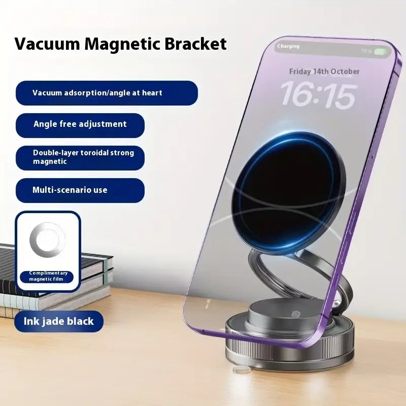 360° Magnetic Car Phone Mount with Foldable Adjustable Suction Design - CartRare