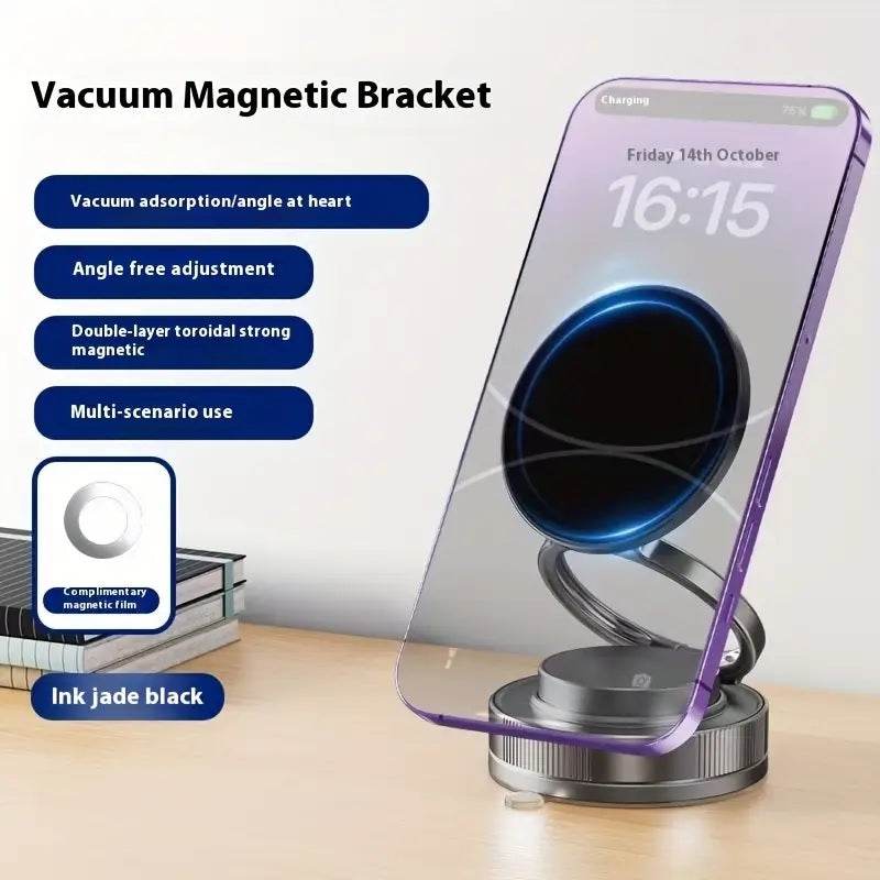 360° Magnetic Car Phone Mount with Foldable Adjustable Suction Design - CartRare