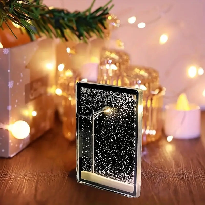 Snowy Bliss DIY Lamp: Create Your Winter Wonderland Indoors!