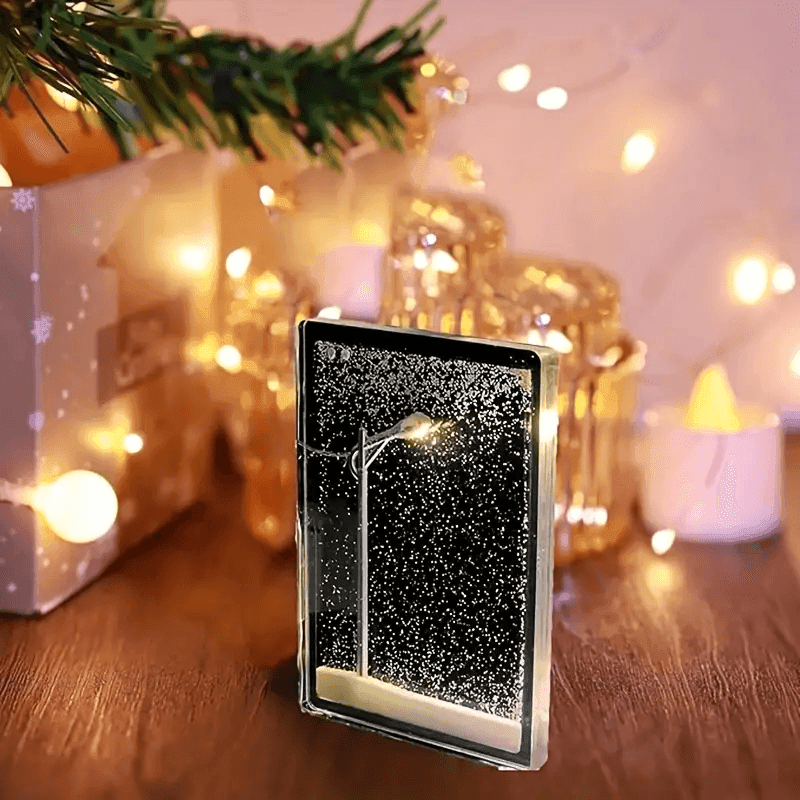 Snowy Bliss DIY Lamp: Create Your Winter Wonderland Indoors! - CartRare
