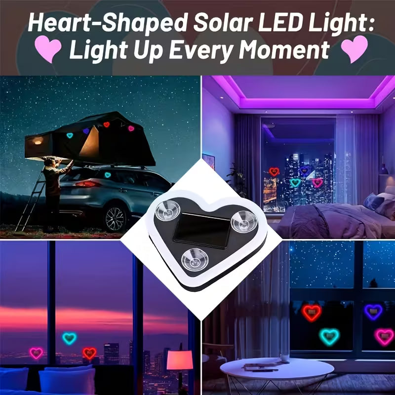 LED Car Heart Display – Romantic Pixel LED Heart Light for Car Rear Window