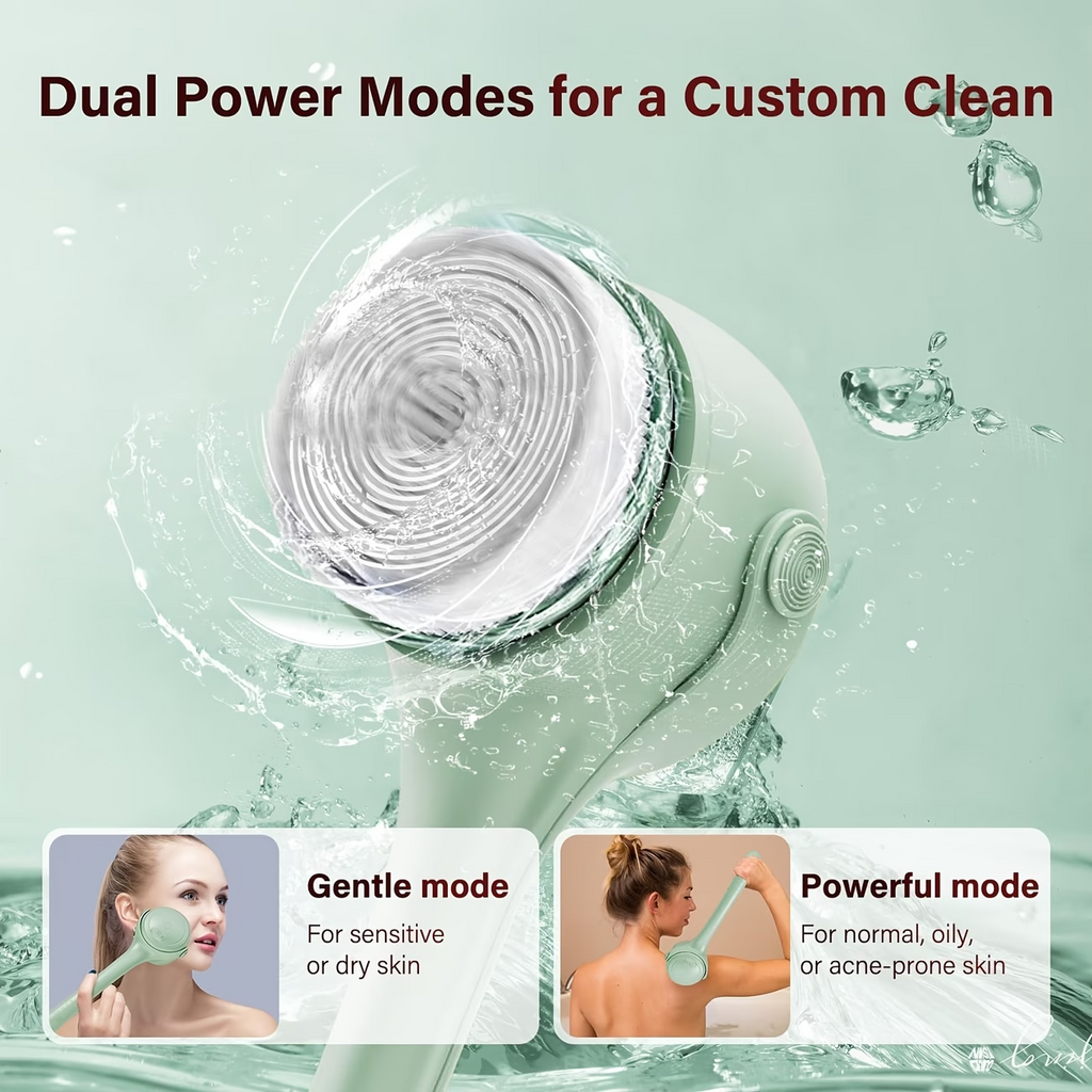 Electric Body Brush – Deep Cleansing & Exfoliating Skin Care Brush for Shower & Spa Use