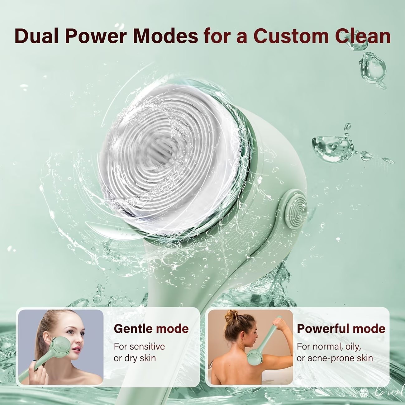 Electric Body Brush – Deep Cleansing & Exfoliating Skin Care Brush for Shower & Spa Use