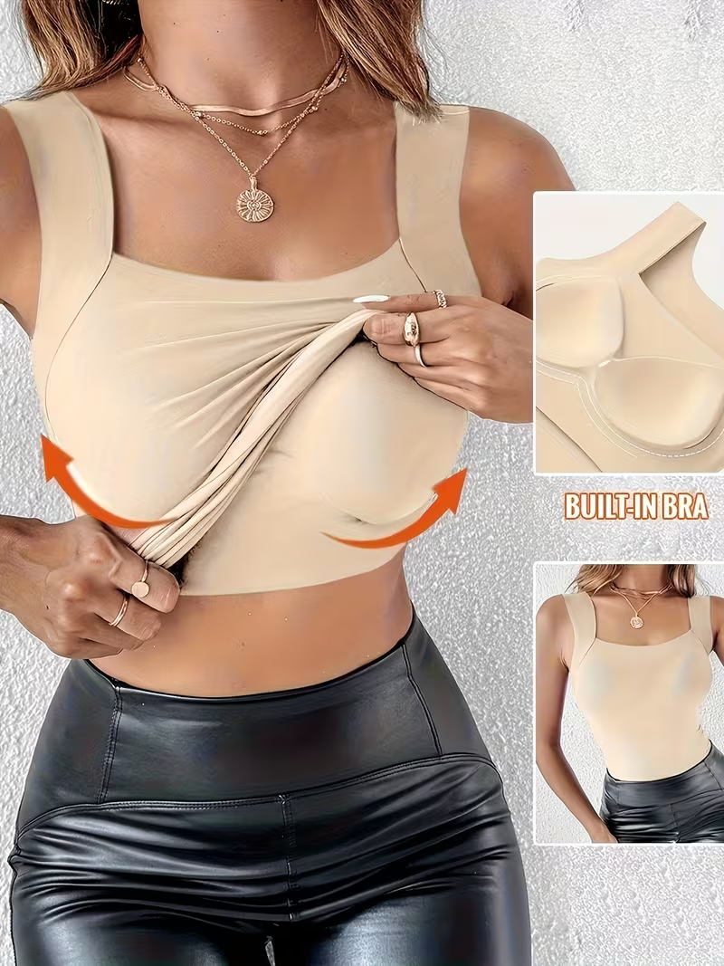 The Cozy Tank Top with a Built-In Bra