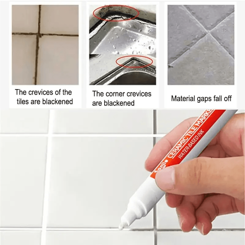 Waterproof Grout Filler Pen for Tile Repair – 1 PCS - CartRare
