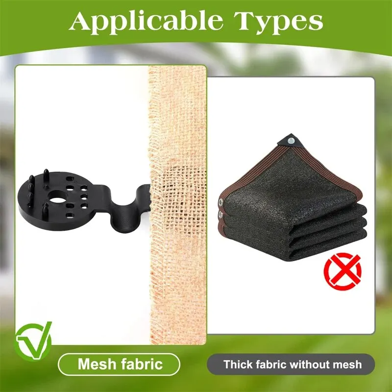 Durable Shade Cloth Clips For Gardens, Greenhouses & More - CartRare