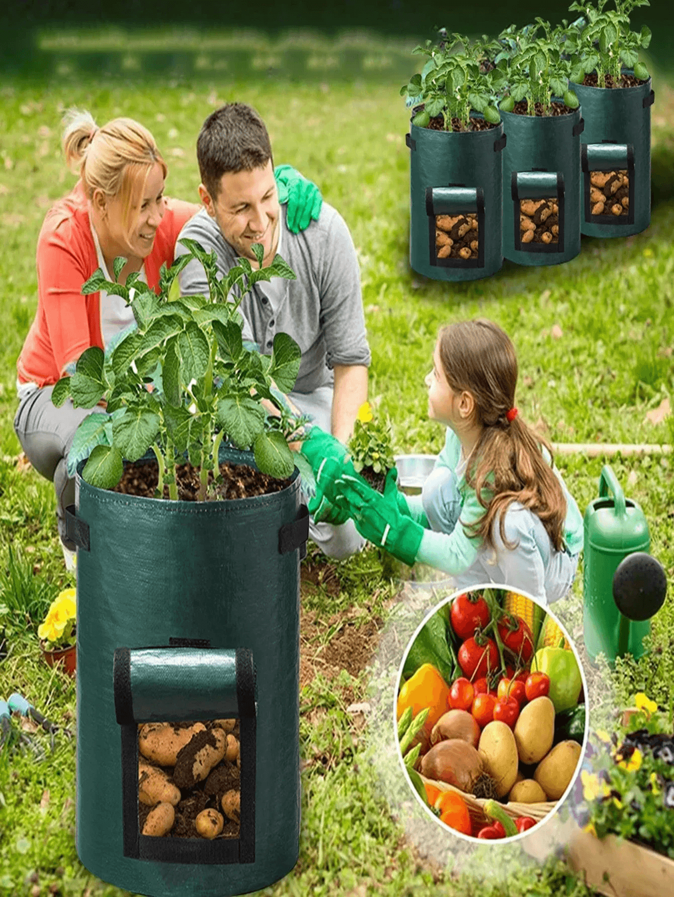5 PCS Vegetable Grow Bag Planting Bags - CartRare