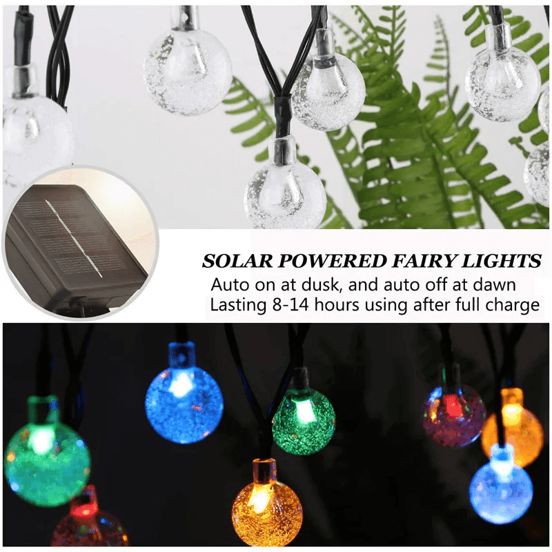 Solar Bubble Balls Lamp String Lights - CartRare