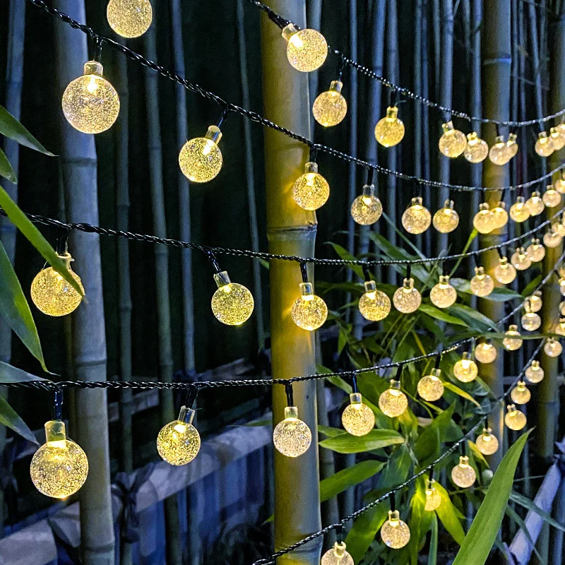 Solar Bubble Balls Lamp String Lights - CartRare