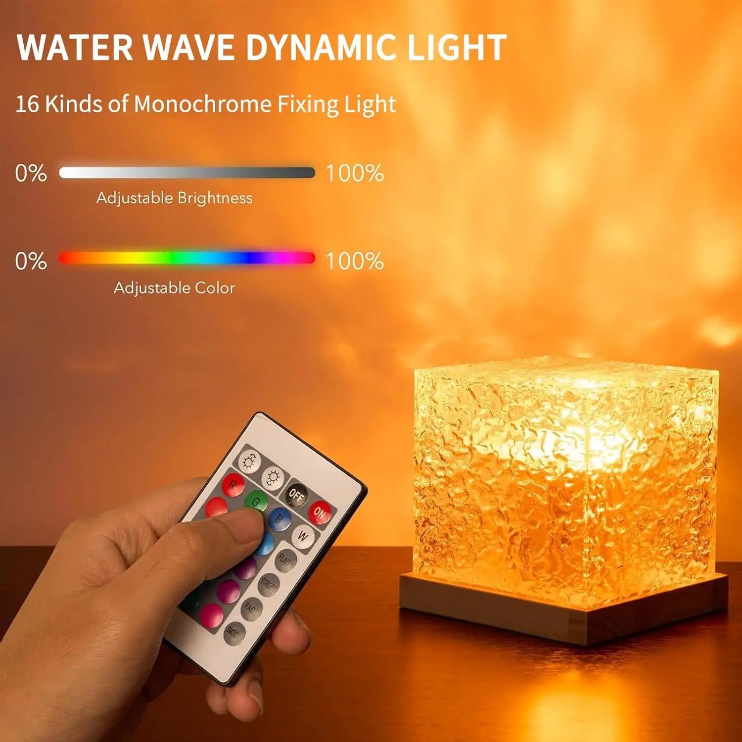 Ocean Wave Aurora Light – 16 Color LED Night Lamp - CartRare