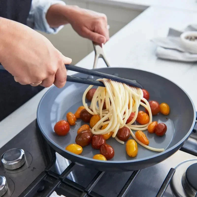 2-in-1 Nylon Flip Tongs & Spatula | Egg & Steak Turner Tongs - CartRare