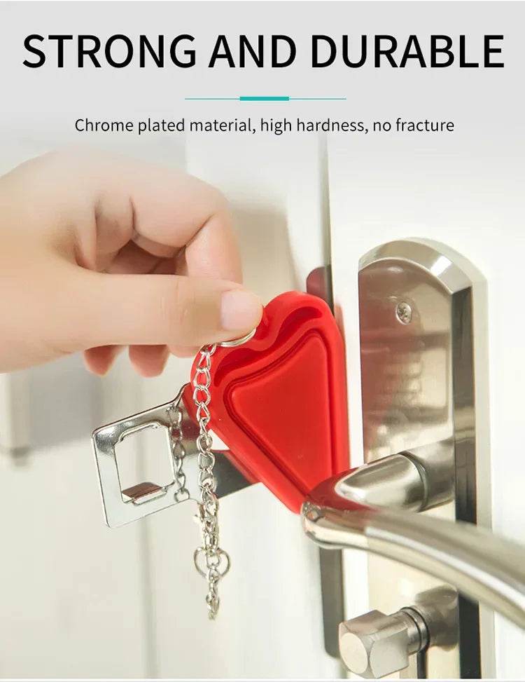 Portable Door Lock Travel Lock Anti-Theft Hotel Lock - CartRare