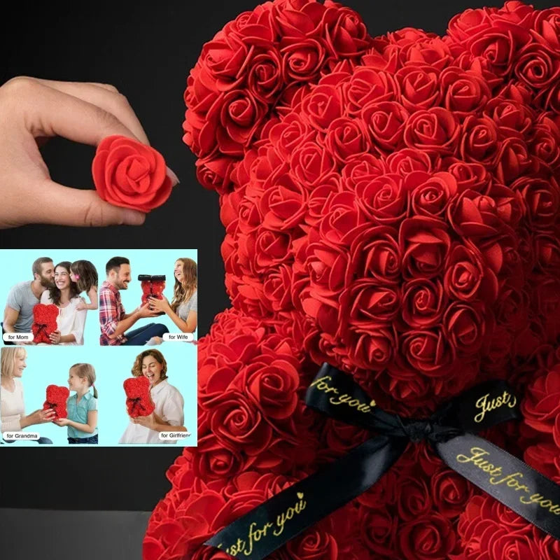 Luxury Eternal Rose Teddy Bear – Romantic Gift for Special Occasions