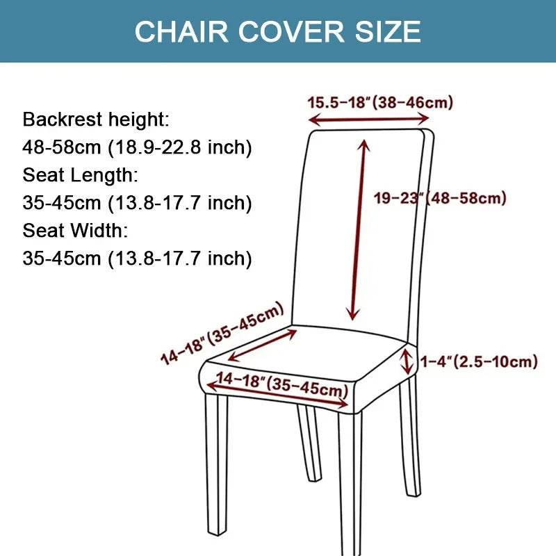 Resilient Chair Cover Washable Dining Chair Cover - CartRare