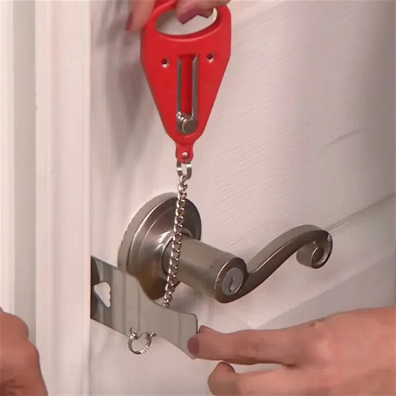 Portable Door Lock Travel Lock Anti-Theft Hotel Lock - CartRare