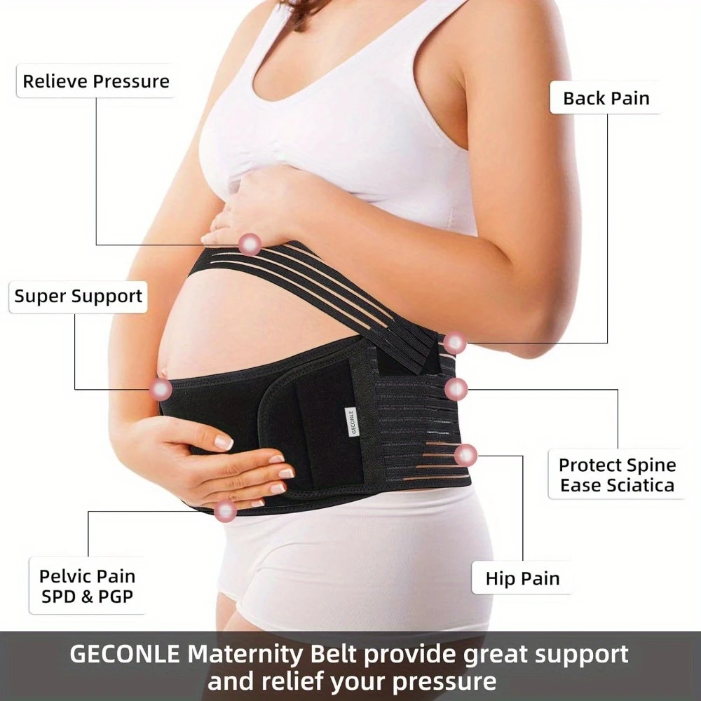 Maternity Belly Band Pregnancy Support Belt Back Support Adjustable Fit Abdomen Relief - CartRare