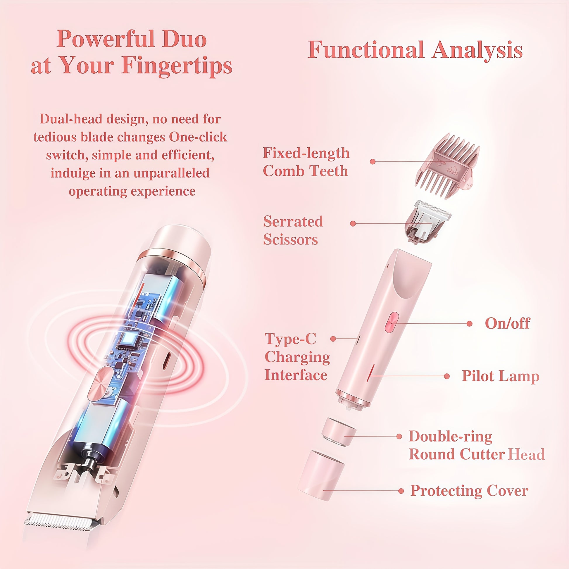 2-in-1 Bikini & Facial Trimmer for Women - CartRare