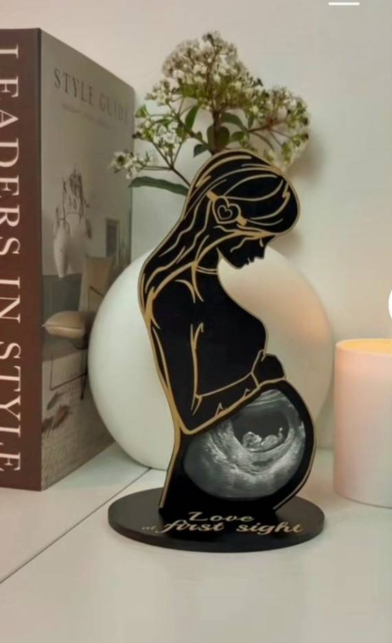Baby Ultrasound Photo Frame Creative Wooden Ultrasound Photo Frame Maternity Gifts