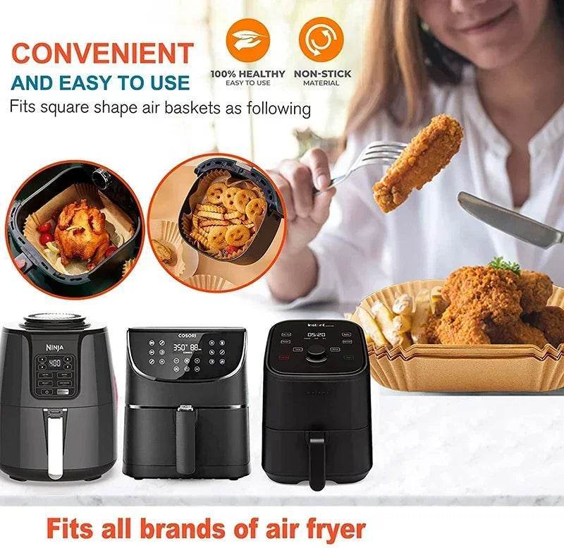 Air Fryer Paper Accessories Airfryer Baking Paper Disposable Liners, Non stick Parchment Aerogrill Paper for Convection Oven - CartRare