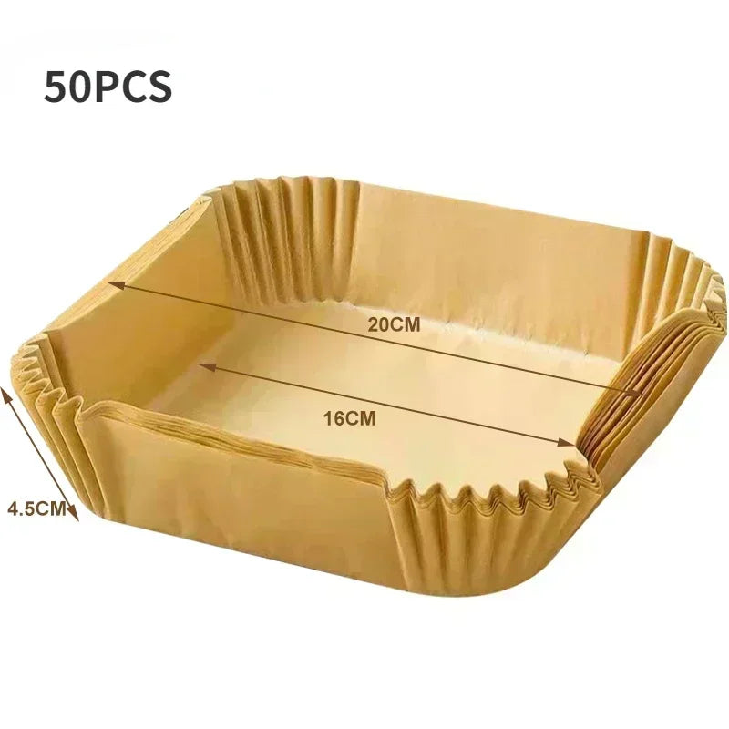 Air Fryer Paper Accessories Airfryer Baking Paper Disposable Liners, Non stick Parchment Aerogrill Paper for Convection Oven - CartRare