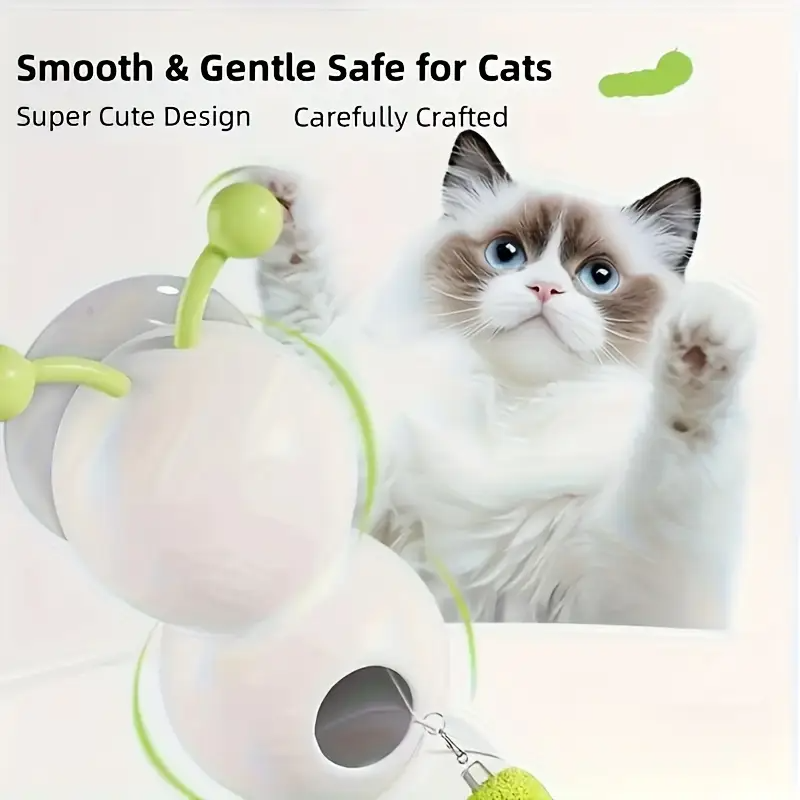 Wiggly Caterpillar Cat Toy – Automatic Motion for Endless Play!