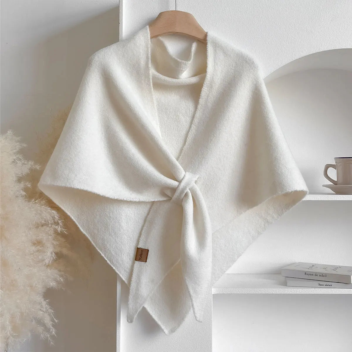 Women’s Elegant Solid Color Triangle Scarf and Casual Shawl