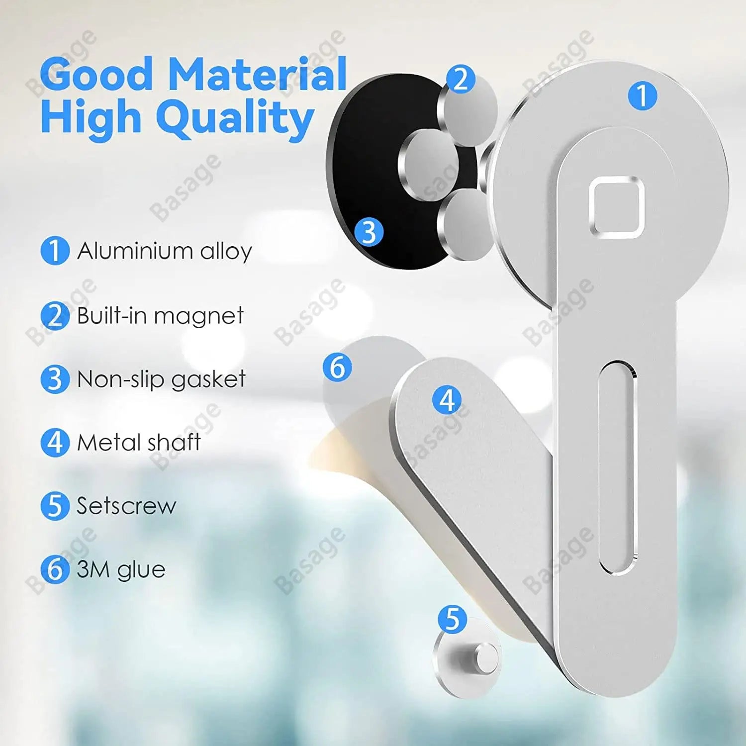Foldable Magnetic Laptop Phone Holder – Aluminum Side Mount Clip - CartRare