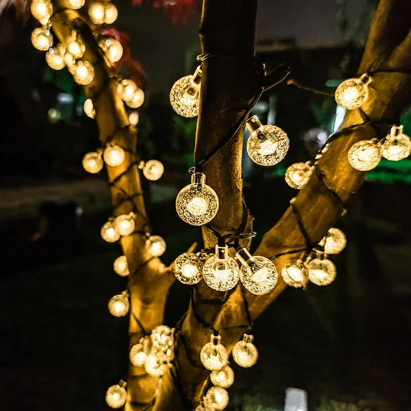 Solar Bubble Balls Lamp String Lights - CartRare
