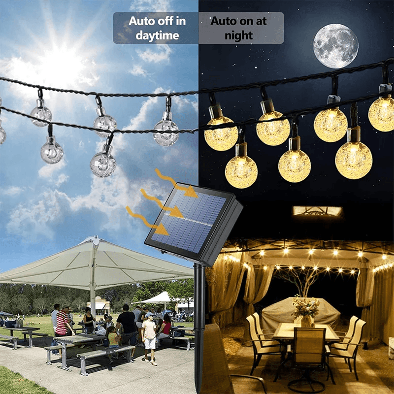 Solar Bubble Balls Lamp String Lights - CartRare