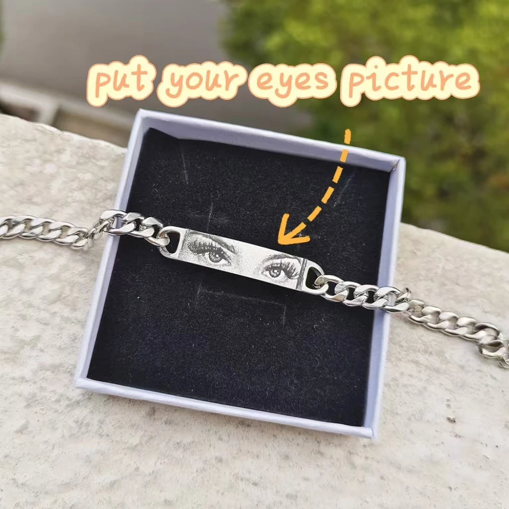 Soul Connect Eye Charm Bracelet – Personalized Keepsake Jewelry Gift for Women and Couples