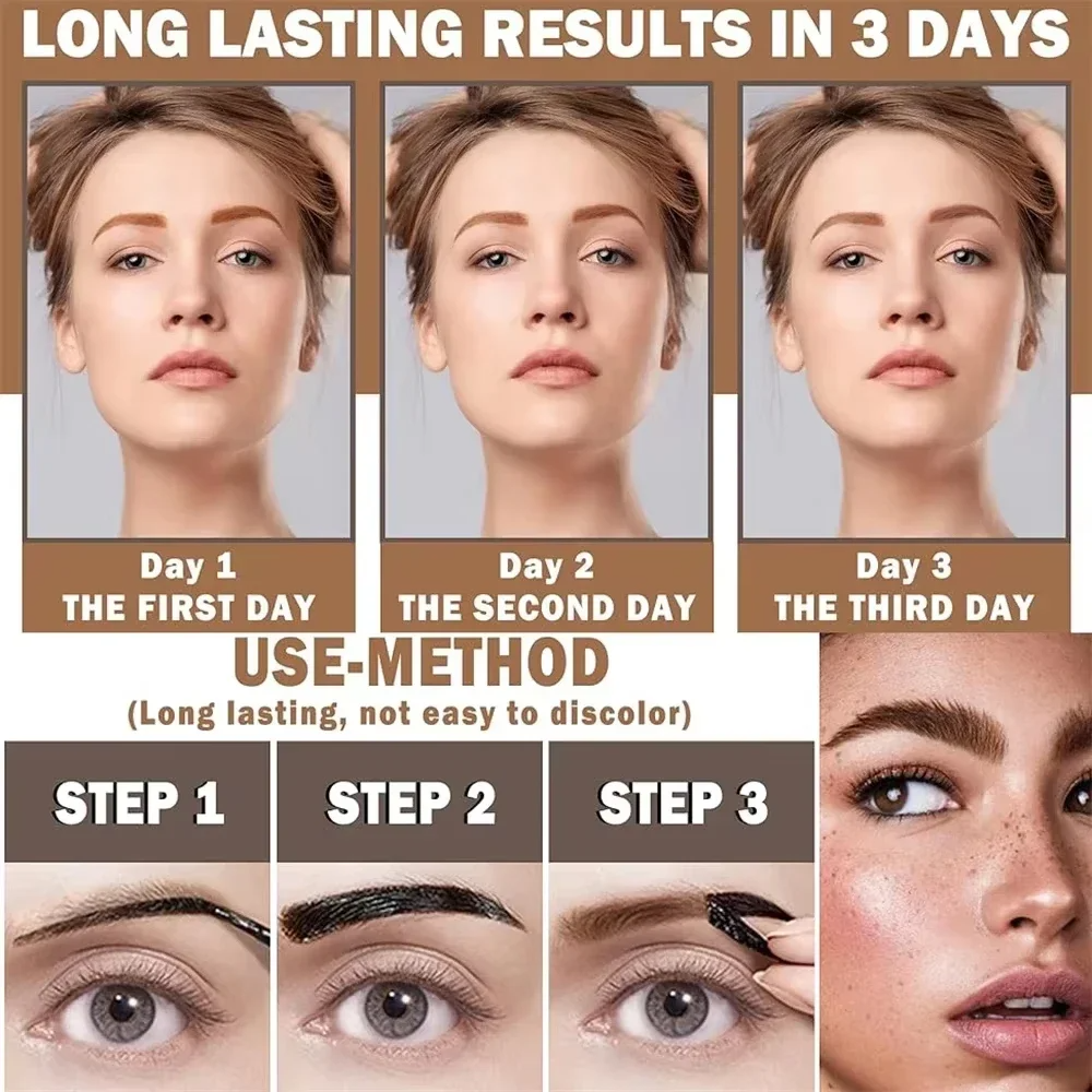 Easy Peel Off Eyebrow Gel Long-Lasting, Waterproof & Smudge Proof - CartRare